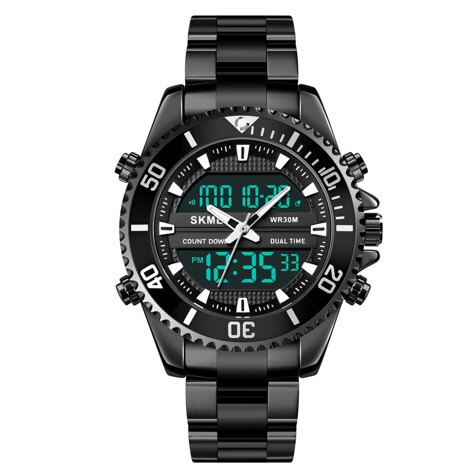 large Часы мужские Skmei 1850BKBK Black-Black 0