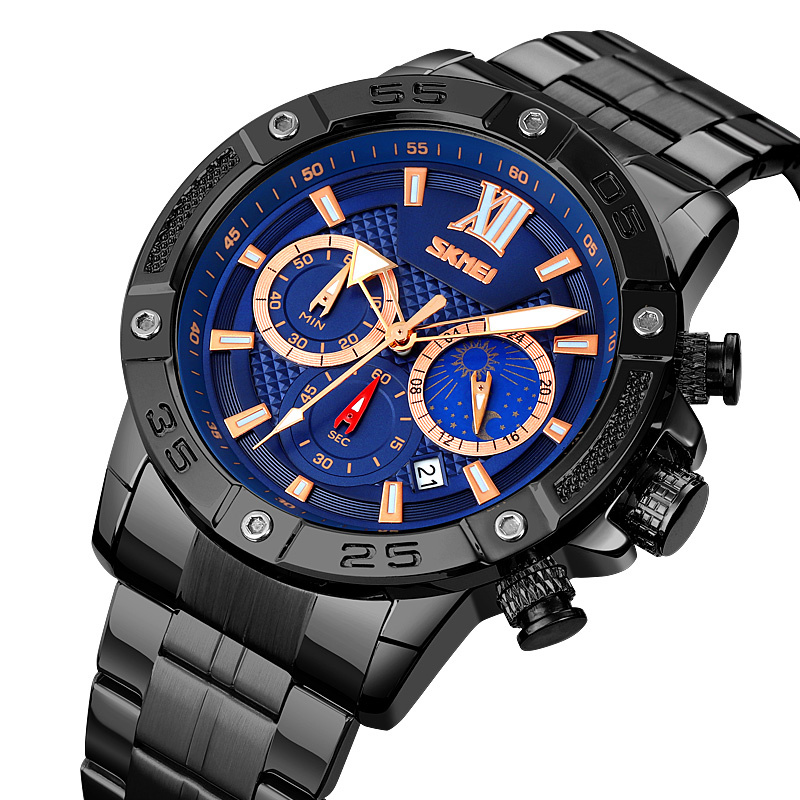 large Часы мужские Skmei 9235BKBU Black-Blue 0