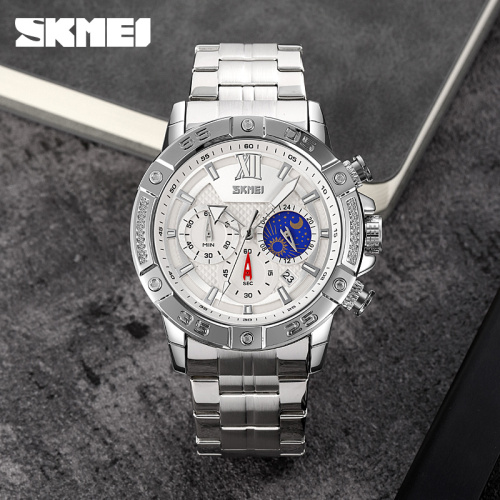 Часы мужские Skmei 9235SISI Silver-Silver-1