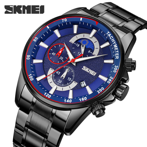 Часы мужские Skmei 9250BKBU Black-Blue-0