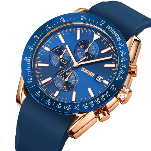 Часы мужские Skmei 9253PRGBU Rose Gold-Blue Sil-0