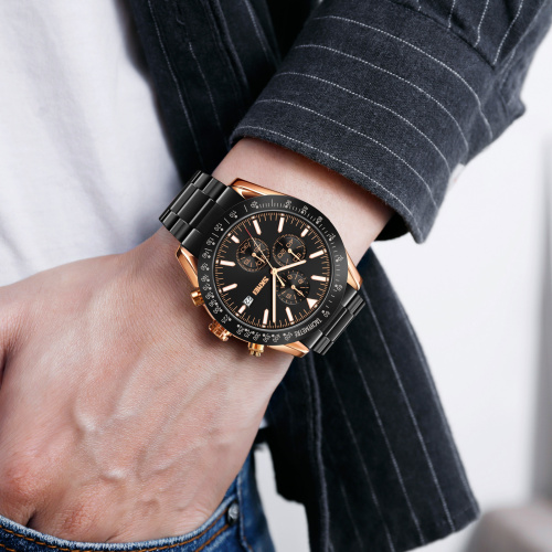 Часы мужские Skmei 9253RGBK Rose Gold-Black-1