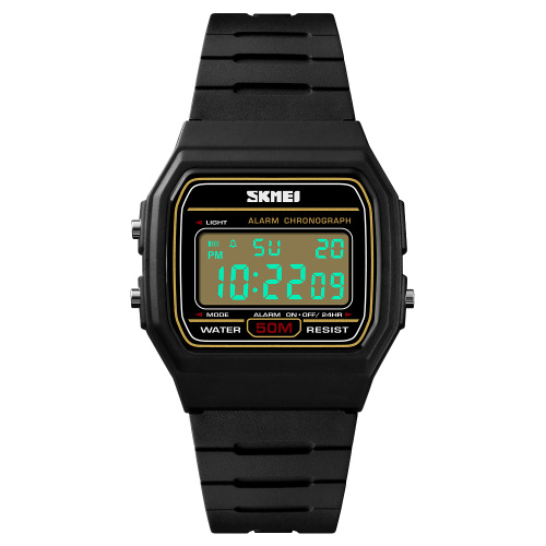 Часы мужские Skmei 1412BKGD Black-Gold-0