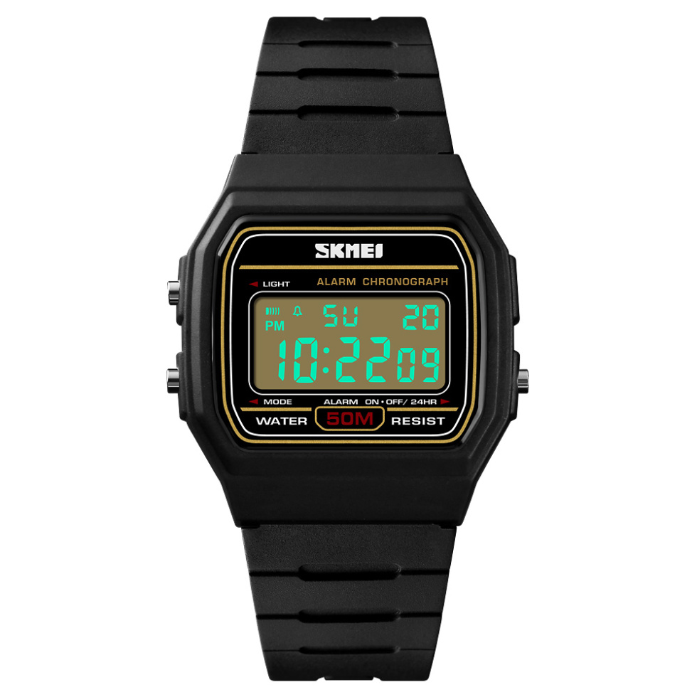 large Часы мужские Skmei 1412BKGD Black-Gold 0