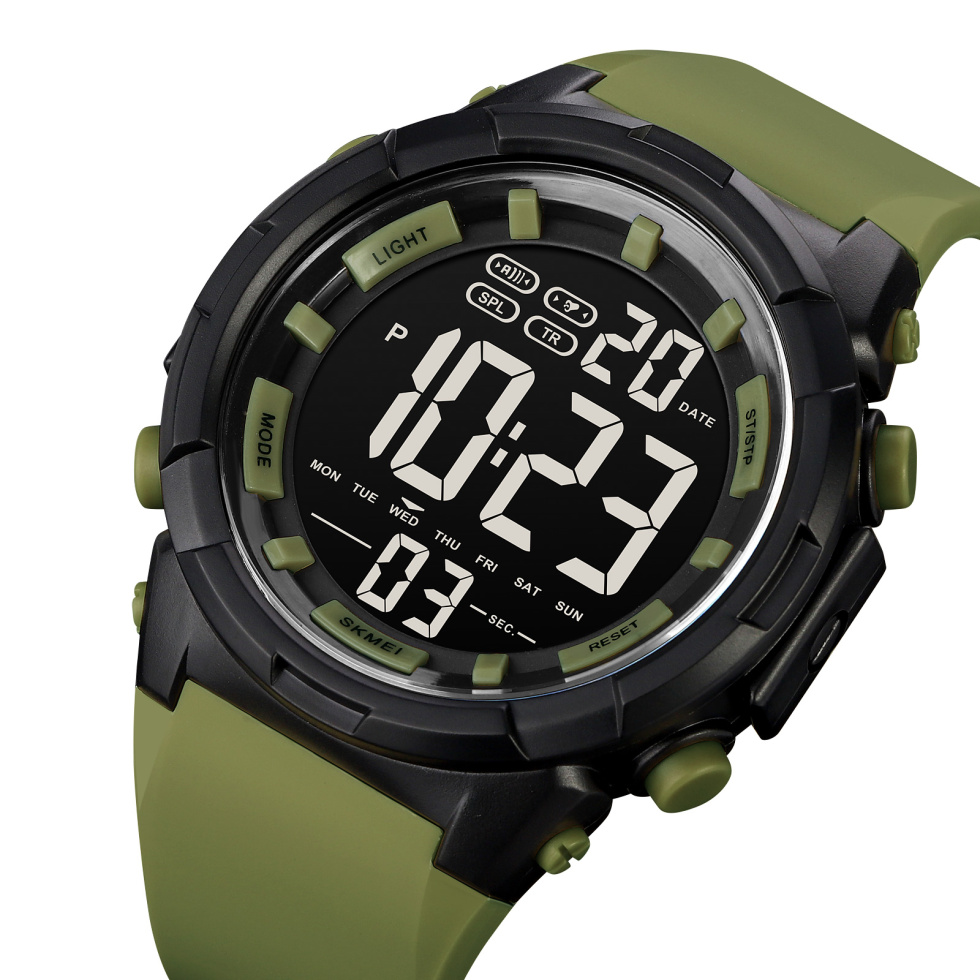large Часы мужские Skmei 1845AG Army Green 1