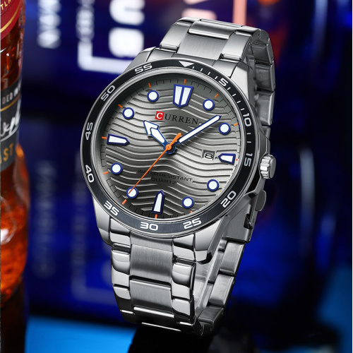 Часы мужские Curren 8426 Silver-Grey-0