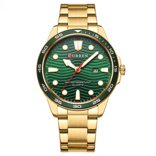 Годинник чоловічий Curren 8426 Gold-Green