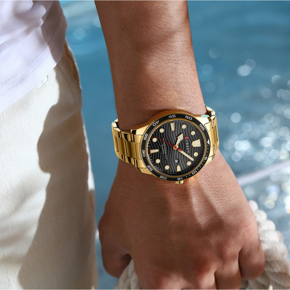 large Часы мужские Curren 8426 Gold-Black 1