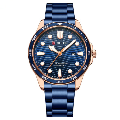 Часы мужские Curren 8426 Blue-Gold