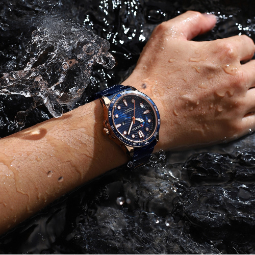 Часы мужские Curren 8426 Blue-Gold-1