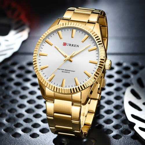 Часы мужские Curren 8425 Gold-White-0