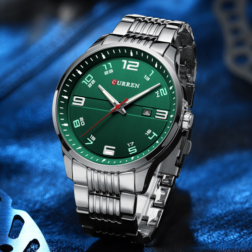 Часы мужские Curren 8411 Silver-Grey-0