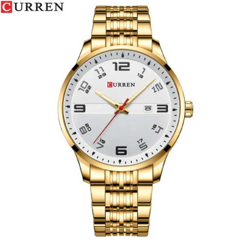 Часы мужские Curren 8411 Gold-White