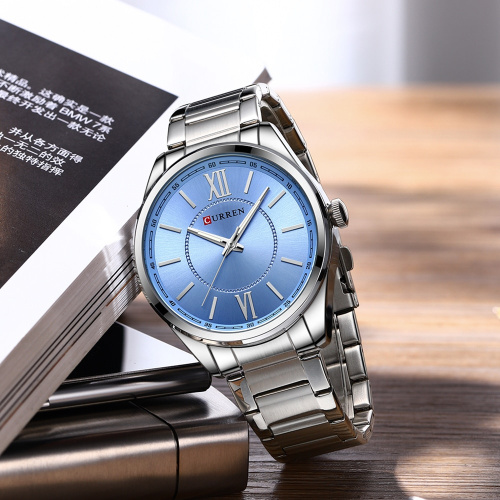 Часы мужские Curren 8423 Silver-Blue-0
