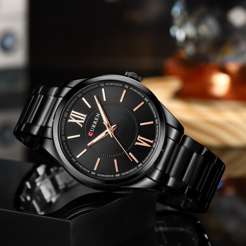 Годинник чоловічий Curren 8423 All Black-0