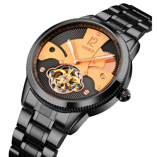 Часы мужские Skmei 9205BKRG Black-Rose Gold-0