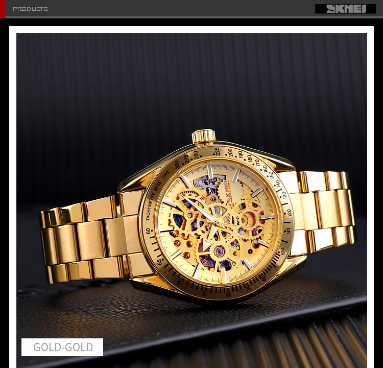 large Часы мужские Skmei 9194GDGD Gold-Gold 1