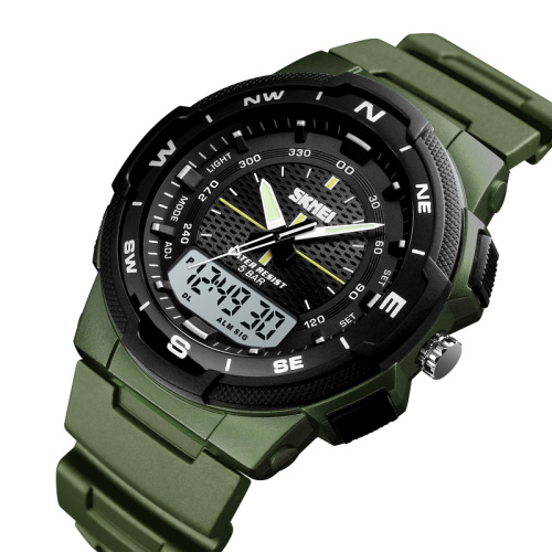 Годинник чоловічий Skmei 1454AG Army Green-0