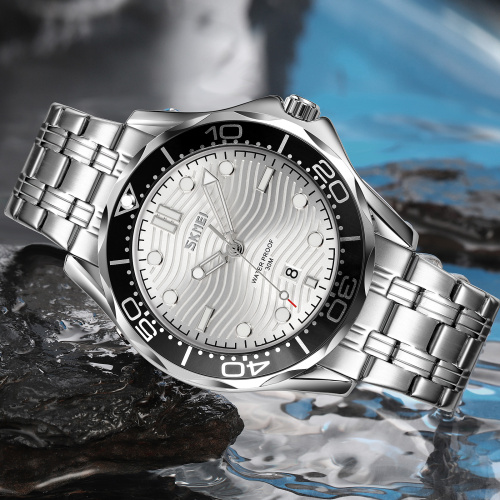 Часы мужские Skmei 9276SSISI Silver-Silver Steel Strap-1