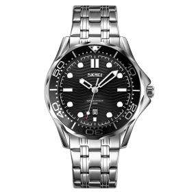  Skmei 9276 Silver-Black Steel Strap