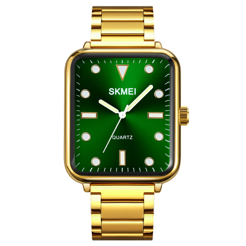 Часы мужские Skmei 1954GDGN-SP Gold-Green Sun Pattern