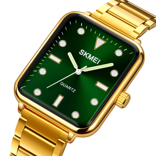 Часы мужские Skmei 1954GDGN-SP Gold-Green Sun Pattern-0