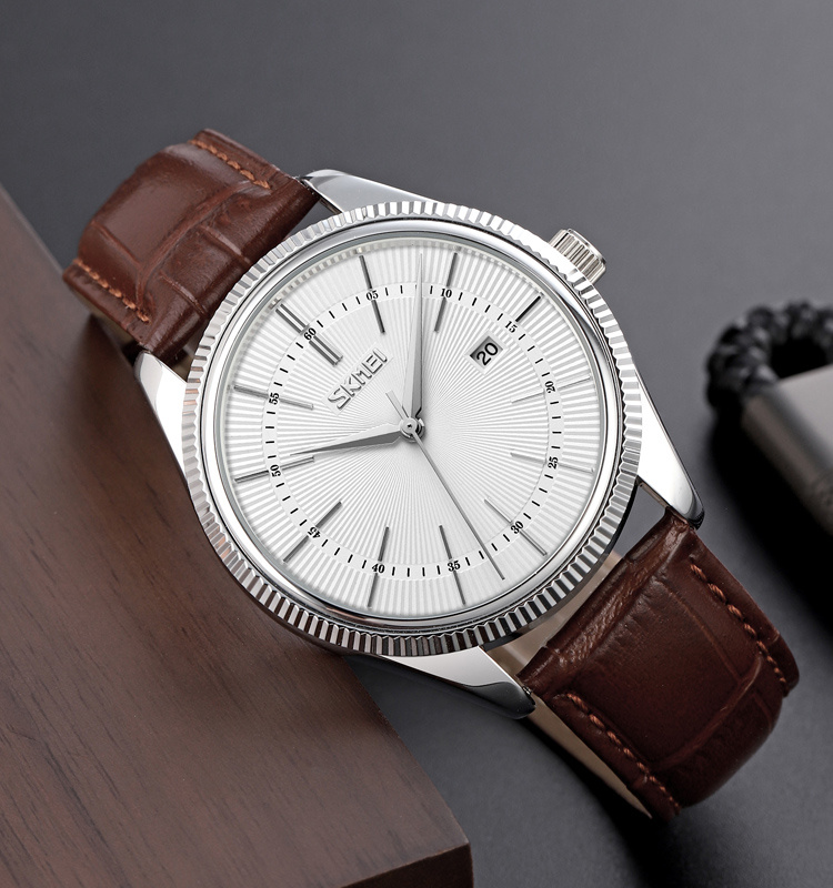 large Часы мужские Skmei 9298SISIBN Silver Silver-Brown 1
