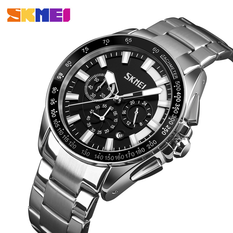 large Годинник чоловічий Skmei 9167BK Black 0