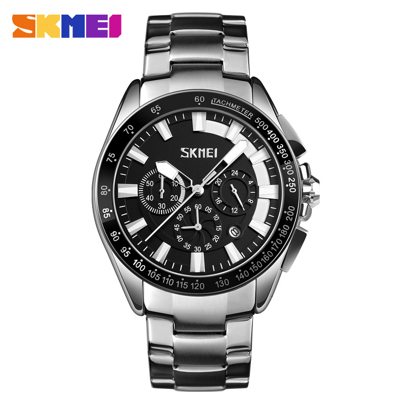 large Годинник чоловічий Skmei 9167BK Black 1