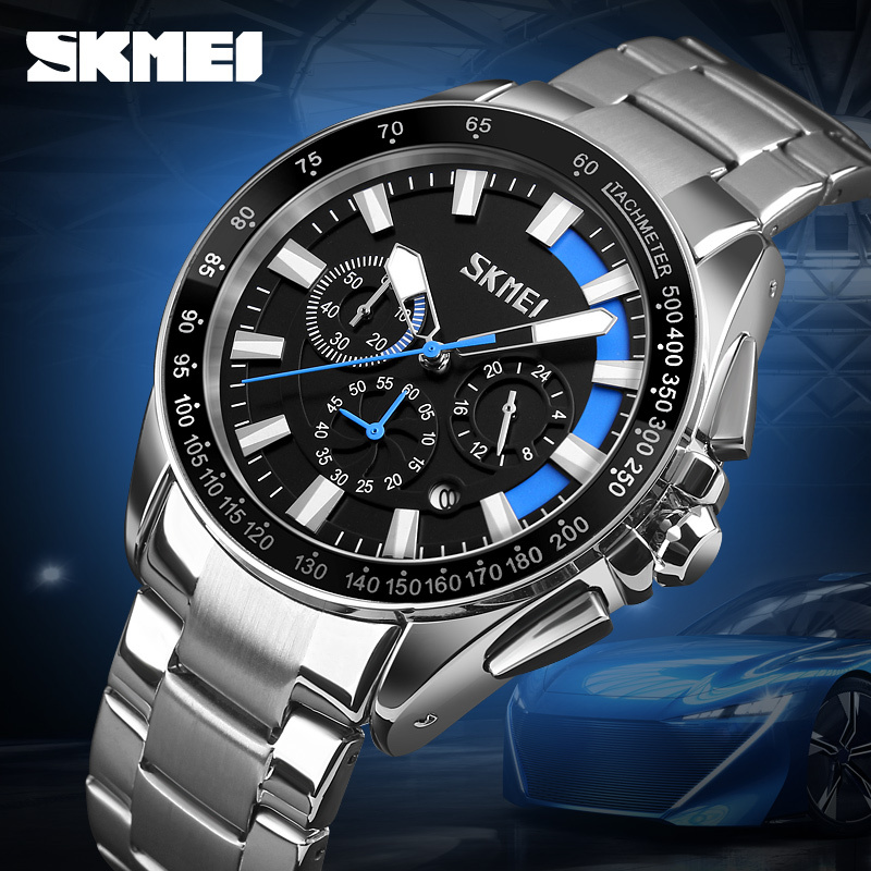 large Годинник чоловічий Skmei 9167BU Blue 1