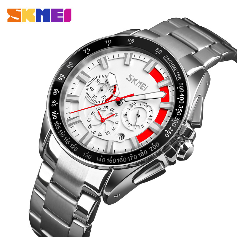 large Годинник чоловічий Skmei 9167WT White 0