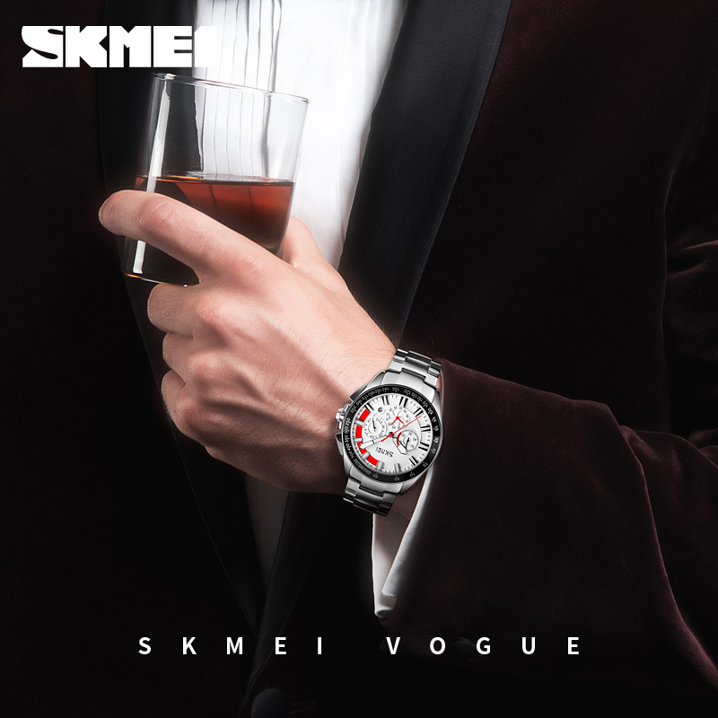 large Годинник чоловічий Skmei 9167WT White 1