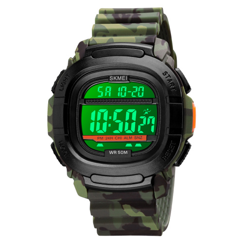 Часы мужские Skmei 1657CMGN Army-Green Camouflage-0