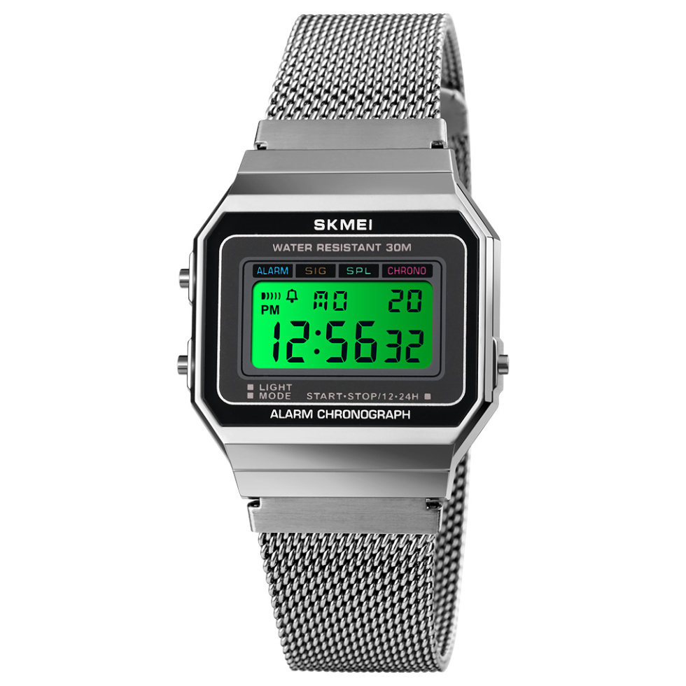 large Часы мужские Skmei 1660SI Silver 0