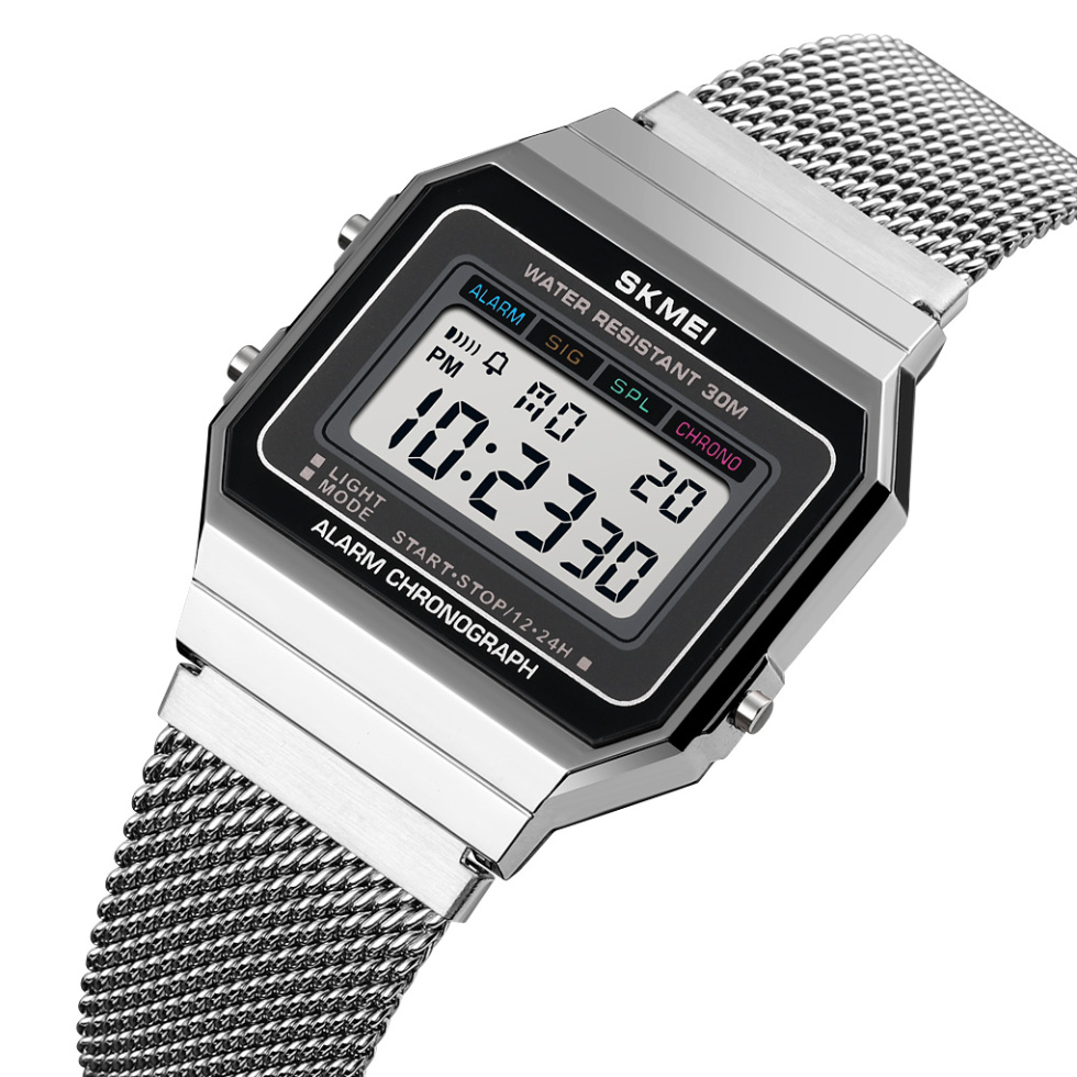large Часы мужские Skmei 1660SI Silver 1