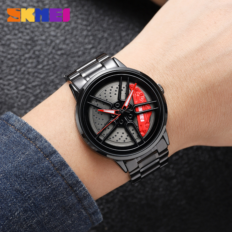 large Годинник чоловічий Skmei 1990A Black-Red 1