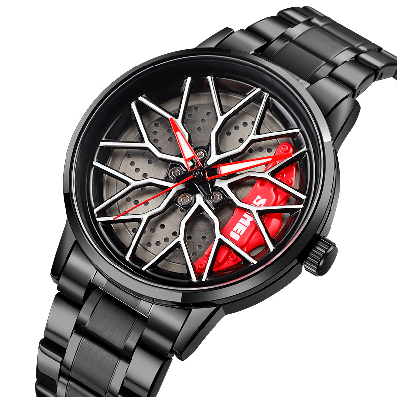 large Часы мужские Skmei 1990D Black Red-Silver 0