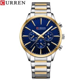 Curren 8435 Silver-Gold-Blue
