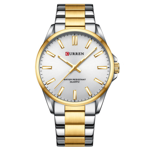 Часы мужские Curren 9090 Silver-Gold-Silver