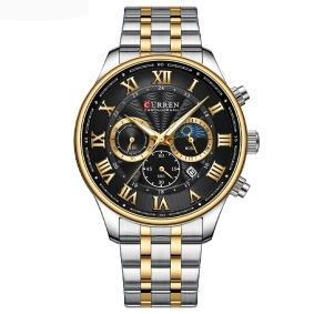  Curren 8427 Silver-Gold-Black