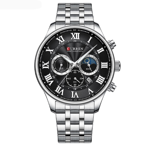 Часы мужские Curren 8427 Silver-Black