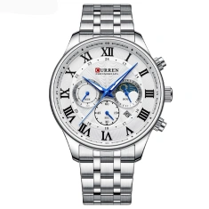  Curren 8427 Silver-White