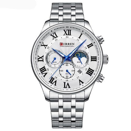 Часы мужские Curren 8427 Silver-White