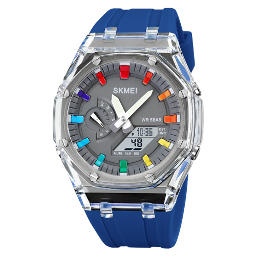 Часы мужские Skmei 2100WTBU White-Blue