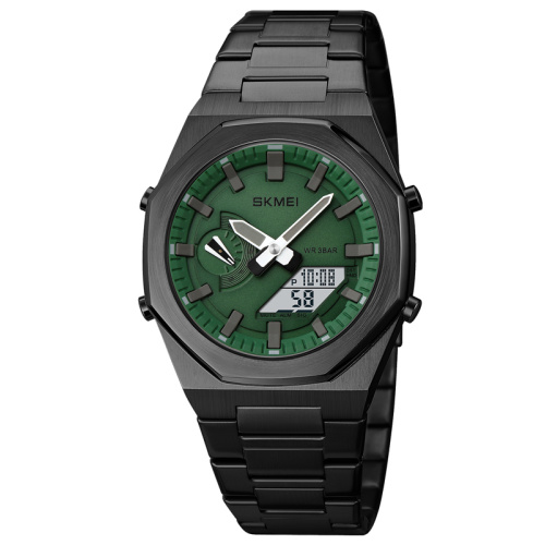 Часы мужские Skmei 1816 Black-Green-White