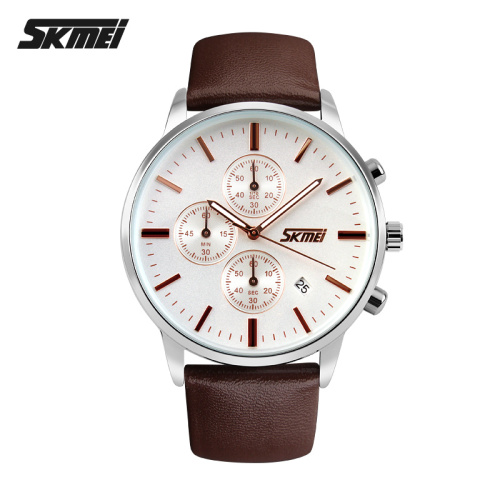 Часы мужские Skmei 9103WTBN White-Brown