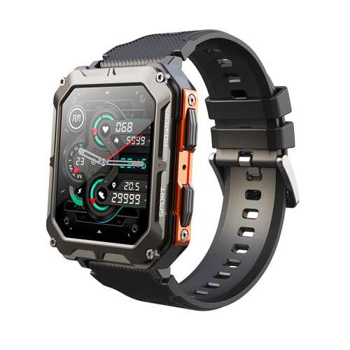 Часы мужские Умные Modfit Iron Black-Orange