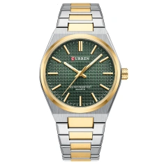  Curren 8439 Silver-Gold-Green