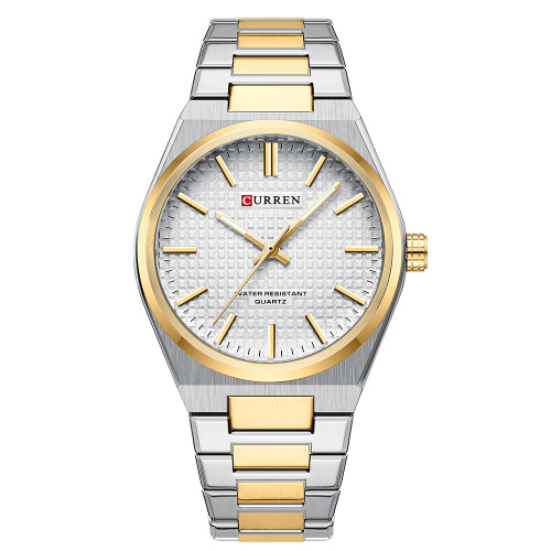 Часы мужские Curren 8439 Silver-Gold-White