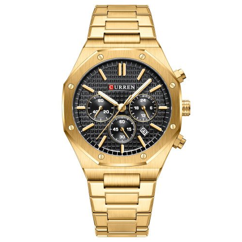 Часы мужские Curren 8440 Gold-Black